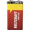 VOLTCRAFT VC-9V-Li-1200mAh 9V Batteria a blocco Li-SoCl2 1200mAh 1pz