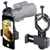 Starboosa - Supporto universale per telescopio per smartphone, compatibile con iPhone, Samsung, HTC, LG e smartphone
