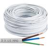 No Brand Cavo Elettrico in PVC Multipolare FROR 3x1,5 mmq per Climatizzatori