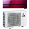 MITSUBISHI ELECTRIC MUZ-LN35VG3 + MSZ-LN35VG3R Kit Monosplit a Parete Kirigamine Style R32 con Wi-Fi Integrato - 3.5 kW Rosso Rubino
