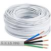 No Brand Cavo Elettrico in PVC Multipolare FROR 5x1.5 mmq per Collegamento Unità Esterne ed Interne