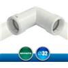ArtiPlastic 3214COR Angolo 90° O-Ring per Tubo Rigido Scarico Condensa - Diametro 32 mm