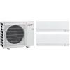 MITSUBISHI ELECTRIC MXZ-2F53VFHZ2 + 2x MSZ-AY25VGKP2 Kit Dualsplit a Parete MSZ-AY in Pompa di Calore R32 Hyper Heating - 5.3 kW Bianco