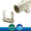 ArtiPlastic 3201CF Clips Fissatubo per Tubi Rigidi Scarico Condensa - Diametro 32 mm