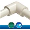 ArtiPlastic 3204CR Connettore Angolare a 90° per Tubi Rigidi Scarico Condensa - Diametro 32 mm