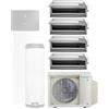 DAIKIN 5MWXM68A9 + 4x FDXM25F9 Kit Quadrisplit Multi+ R32 Inverter con 4 Canalizzabili Bassa Prevalenza e Serbatoio ACS (a scelta) - 6.8 kW