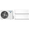 PANASONIC CU-2Z35CBE + 2x CS-Z20CKEW Kit Dualsplit Etherea da Parete R32 Bianco con Nanoe-X, Wi-Fi Integrato e AI ECO - 3.5 kW