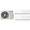 SAMSUNG AJ040TXJ2KG/EU + AR70H09CAAWNEU + AR70H12CAAWNEU Kit Dualsplit a Parete WindFree Première+ R32 Essential White con AI, Sensore Radar e Wi-Fi Integrato - 4.0 kW