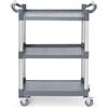 AmerBox Carrello di servizio in polipropilene a 3 ripiani, piccolo, AmerBox, 800x420x(H)945mm
