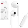 Jvc Cuffie JVC HAF17MW con microfono e telecomando, bianco