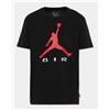 Jordan Jdb Mj Brk Gfx Ss Tee T-Shirt M/M Nera Logo Rosso Junior