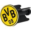 Borussia Dortmund Unisex - Tappo per lavabo, per adulti, colore nero con giallo fluo, 4 x 4 x 6,5 cm