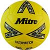 Mitre Ultimatch One - Pallone da calcio, controllo migliorato, durata extra, maggiore precisione, palla, bianco, arancia rossa, verde passo, nero