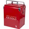 Bo-Camp Urban Outdoor Unisex Greenwich Retro Cooler, rosso, taglia unica