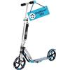 HUDORA Monopattino BigWheel 205 - Monopattino in alluminio resistente - Monopattino pieghevole regolabile con cavalletto - Monopattino sportivo per bambini e adulti fino a 100 kg - nero/blu