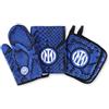 Inter Set Cucina Tessile, Guanto Forno, Presina, Prodotto Ufficiale, Set Regalo Perfetto per i Tifosi Nerazzurri