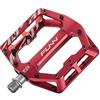 Funn Funndamental Pedali Flat MTB, Piattaforma Larga, Asse CrMo | corpo lega 6061 CNC, concavo profondo 110x105mm, 44 pin bidirezionali regolabili, bordi smussati, asse 9/16, per BMX