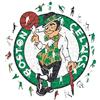 Iconic Puzzles - Boston Celtics, Logo, Puzzle di Legno con licenza ufficiale NBA, 100% sostenibile, regalo per adulti e bambini, taglia S, 150 Pz
