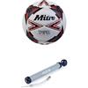 Mitre Impel Evo 24 - Pallone da calcio unisex, per adulti, bianco/nero/rosso, 3
