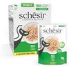 Schesir, Filetti di Pollo in Gelatina, Cibo Umido Complementare per Gatti, Ricetta Originale, 100% Naturale, 6 buste da 70g