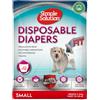 Simple Solution Nuovi 'True Fit' Pannolini Monuso per Cani Femmina con Idicatore di Bagnato Piccolo - 12 pezzi