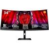 Generico Monitor 34 Gaming G34WQI 2026 LED QUAD HD 3440X1440 Curvo