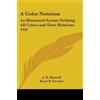 A. H. Munsell A Color Notation (Tascabile)
