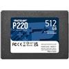 PATRIOT SSD INTERNO P220 512GB 2,5" SATA 6GB/S R/W 500/500 - P220S512G25