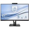 PHILIPS MONITOR 27 LED IPS 16:9 2K 4MS 300 CDM, WEBCAM DVI/DP/HDMI, PIVOT, MULTIMEDIALE - 275B1H