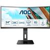 AOC MONITOR CURVO 34 LED VA 21:9 QHD 1MS 300 CDM, HDMI/DP, MULTIMEDIALE - CU34P2A
