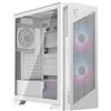 MSI CASE MID TOWER BIANCO, 2 USB, 1 TYPE-C, 2X160MM ARGB FAN, 1X120MM NO-ARGB FAN, ARGB+PWM CONTROL - MPG VELOX 300R AIRFLOW PZ WHITE