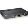 ZYXEL SWITCH MANAGED NEBULAFLEX 8 PORTE GIGABIT POE + 2 DUAL GIGABIT, IPV6, VLAN, QOS, IGMP, DESIGN - GS1920-8HPV2-EU0101F