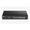 D-LINK SWITCH 16 PORTE GIGABIT SMART MANAGED, FANLESS, 802.1Q VLAN, 802.1p QoS, 11 RACKMOUNT INSTALLATION - DGS-1100-16V2