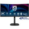PHILIPS MONITOR CURVO 34 LED VA WQHD 21:9 4MS 300 CDM, REG ALTEZZA, DP/HDMI, MULTIMEDIALE - 34B2U3600C