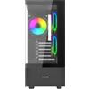 NUWO CASE ATX NUWO CLASH CK500 NERO 0.45MM SPCC 3*USB3.0/2.0 3*FAN ARGB FRONT E SIDE GLASS - CS0225SX-CK500