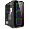 SHARKOON CASE AK5G RGB ATX BLACK - AK5G RGB ATX BLACK