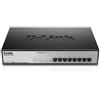 D-LINK SWITCH 8 PORTE GIGABIT POE DESKTOP RACK MOUNTABLE - DGS-1008MP