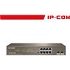 IP-COM Switch Unmanaged 8GE + 2SFP 8 porte PoE 150W EOL | G1110P-8-150W IC-G1110P-150 - IC-G1110P-150