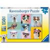 Ravensburger Puzzle per bambini Ravensburger - Funny Dogs - Puzzle da 150 pezzi per bambini dai 7 anni in su