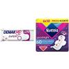 Demak'Up Kit Notte Demak'Up Expert 70 Dischetti Struccanti e NUVENIA Ultra Notte Con Ali 60 assorbenti, 6 confezioni da 10 assorbenti