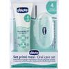Chicco Set Primi Mesi, Gel Gengivale e Massaggiagengive da Dito con Astuccio, Setole Morbide per Massaggiare Delicatamente Le Gengive Arrossate e i Primi Dentini, Azione Igienizzante e Lenitiva, 4m+