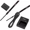 Canon [Pronta consegna] Kit Batteria Canon LP-E10 + Caricabatteria Canon LC-E10) + Cinta a Tracolla Originale EW-400D Bulk [Prodotto ufficiale - Garanzia Canon 2 Anni]