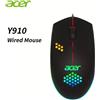 Acer Y910 Mouse da Gioco con Cavo - Luce RGB, 1600DP, Forma Ergonomica per FPS e Esports