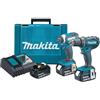 Makita DLX2127X1 Combiset DDF482 18v Boorschroefmachine DTD152 slagschroevendraaier 30 Ah accu 3 st snellader in koffer 0088381820615