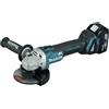 Makita DGA504RMJ 18V LiIon Accu haakse slijper set 2x 4.0Ah accu in Mbox 125mm koolborstelloos DGA504RMJ