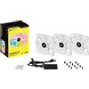 Corsair iCUE SP120 RGB ELITE Kit da Tre Ventole bianche