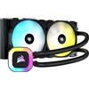 CORSAIR H100 RGB Dissipatore CPU a liquido - AIO da 240 mm - nero