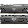 Patriot Viper Steel RAM DDR4 3200 MHz 32GB (2x16GB) C16 Kit di Memoria Gaming XMP 2.0 Grigio