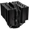 Noctua NH-D15S chromax.black, Dissipatore di Calore a Doppia Torre per CPU con NF-A15 PWM 140 mm Ventole (Nero)