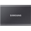 Samsung Portable SSD T7 1TB | SSD Esterno Portatile, USB 3.2 Gen 2 (10 Gbps) Tipo-C - Grigio Titanio